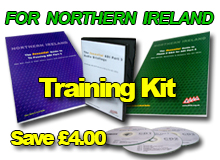 Northern Ireland Training Kit - Audio CD Briefings, Guide to Phase 2 Q&A and Essential Guide to Passing ADI Part 3